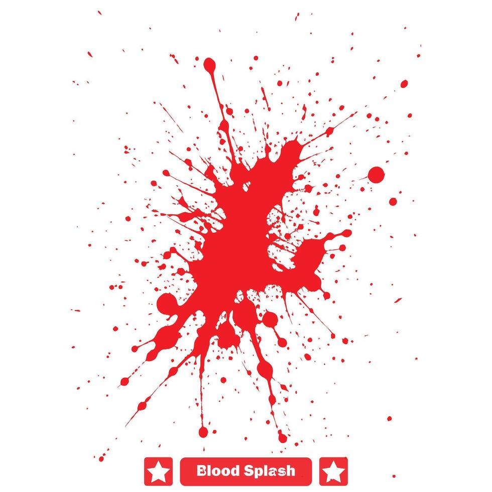 Hemoglobin Hues Vibrant Blood Splash Vector Art Collection