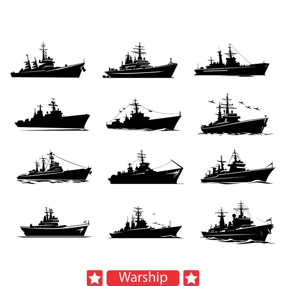 AI generated Maritime Marvels Cargo Ship Vector Collection for Nautical Concepts