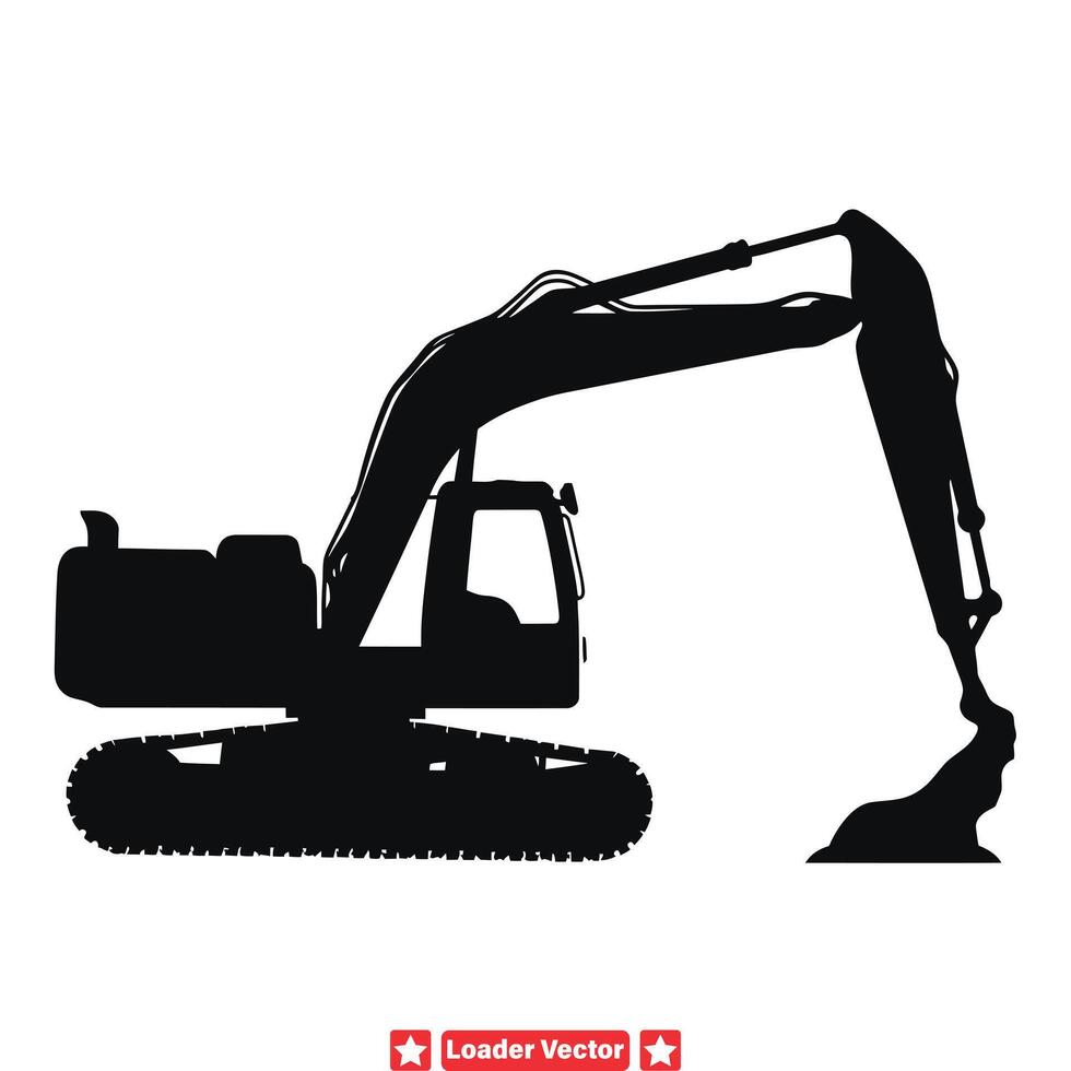 Loader Vehicle Silhouette Bundle  Diverse Designs for Creative Professionals vector