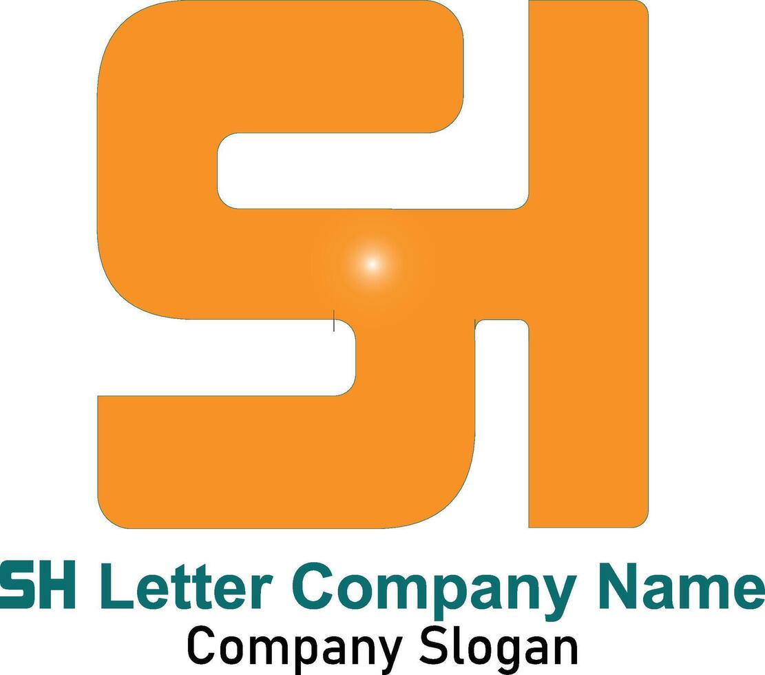 sh letra logo.sh nombre logo.sh empresa nombre logotipo.letra logo vector