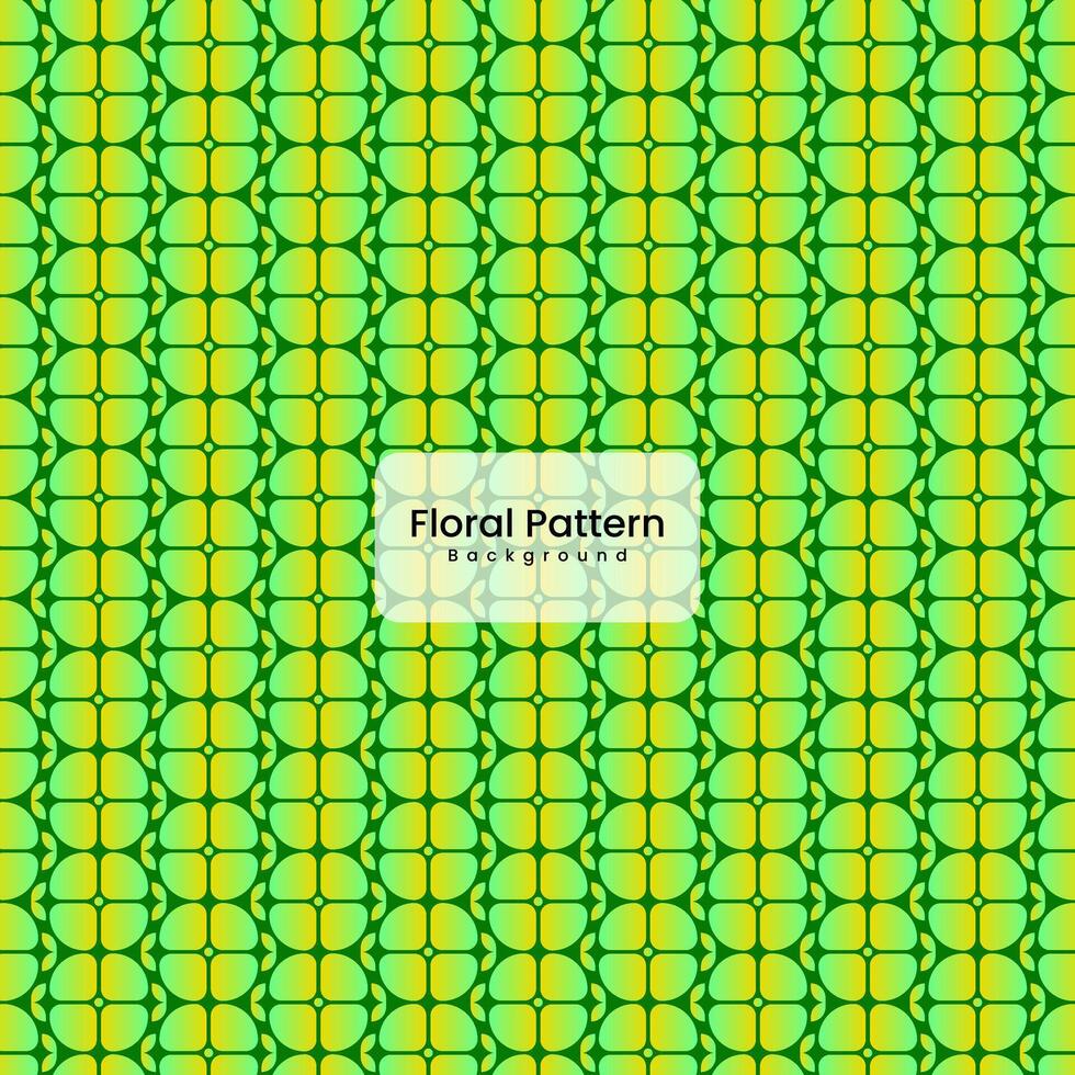 abstract floral green vector pattern background design