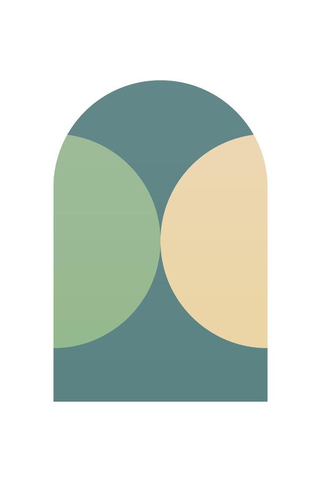 Flat abstract geometric shape art background vector