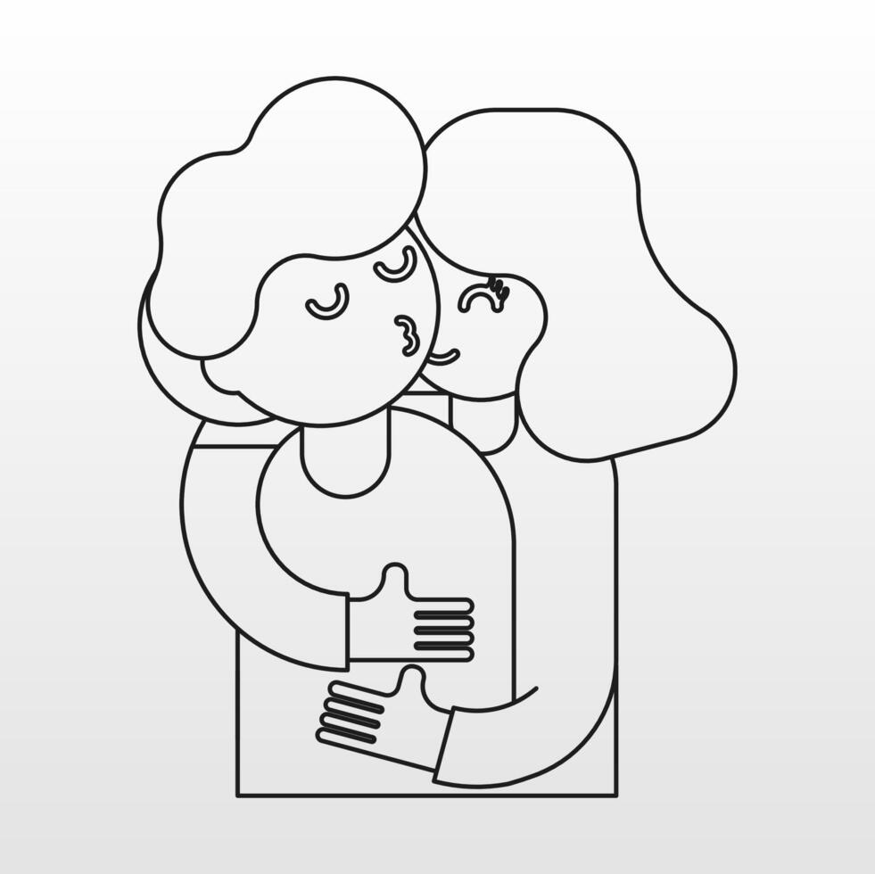 Outline drawing doodle element vector