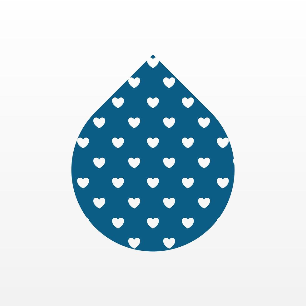 Flat water drop illustration background vector