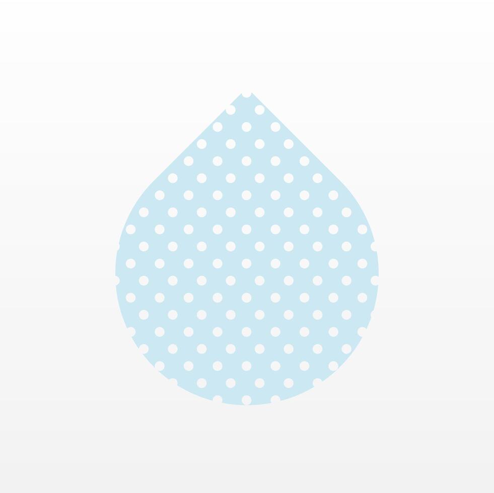 Flat water drop illustration background vector