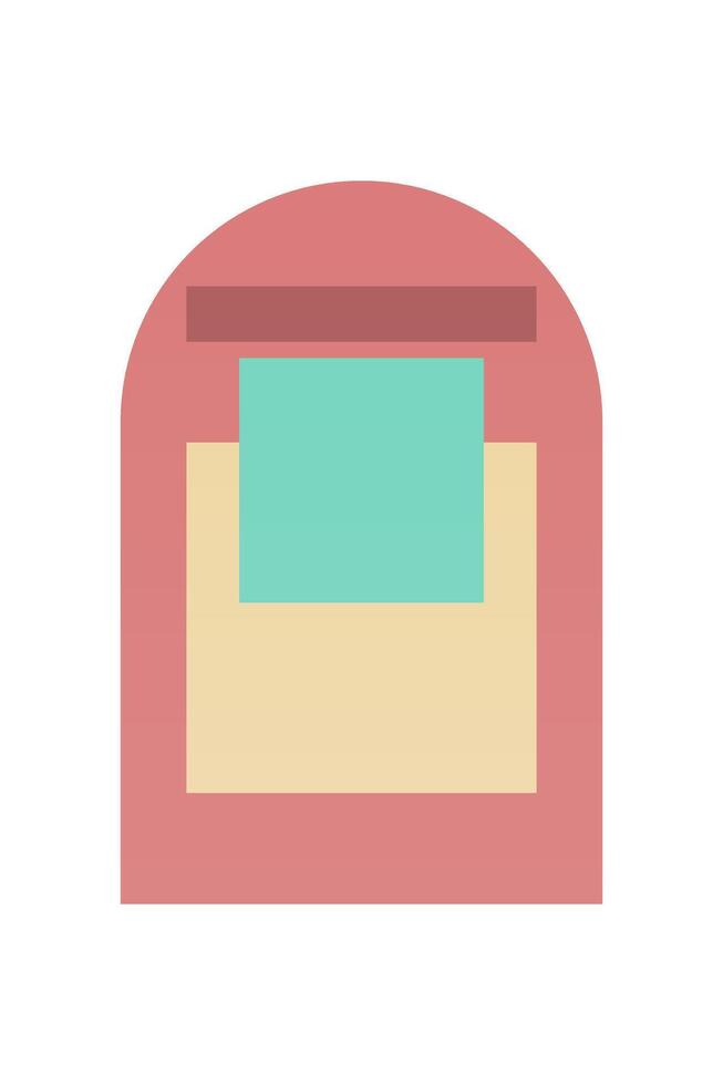 Flat abstract geometric shape art background vector
