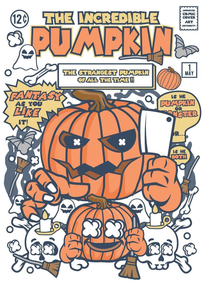 The Incredible Pumpkin vector