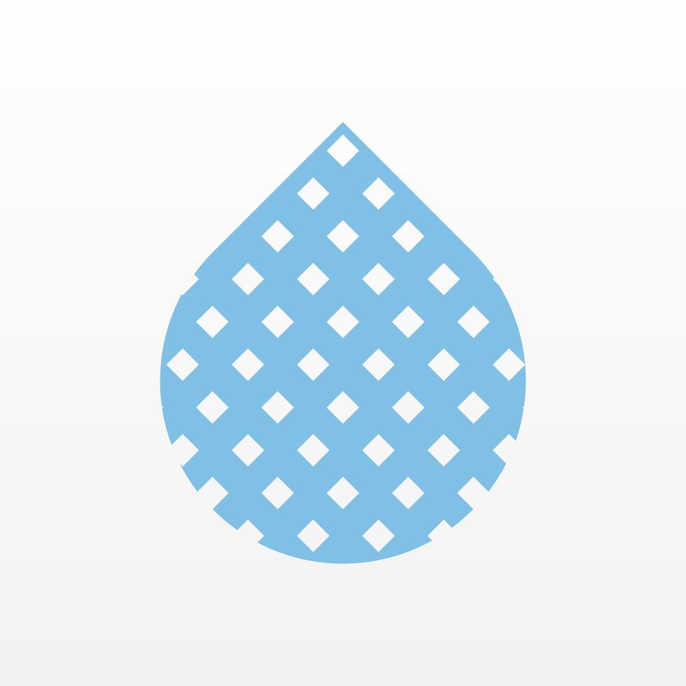 Flat water drop illustration background vector