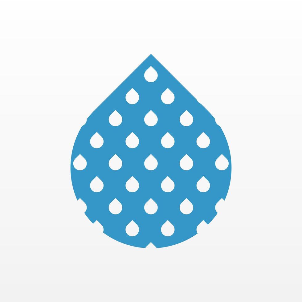 Flat water drop illustration background vector