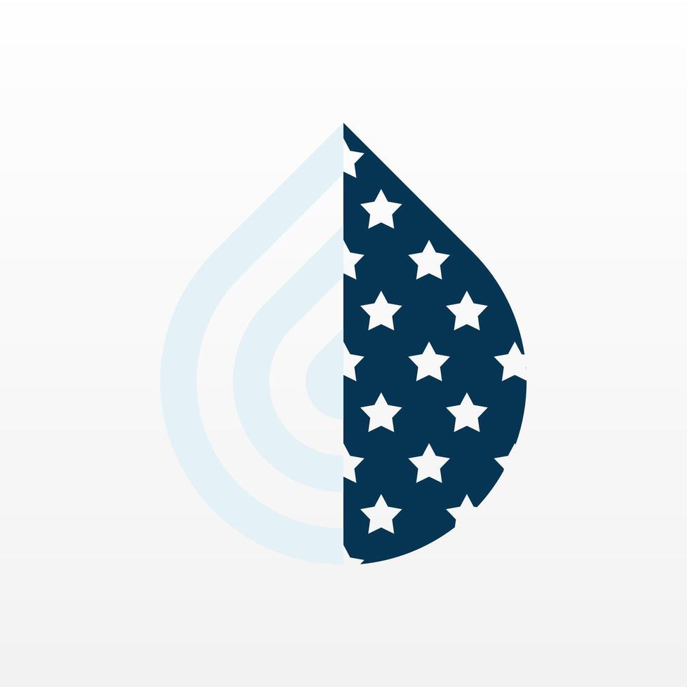 Flat water drop illustration background vector