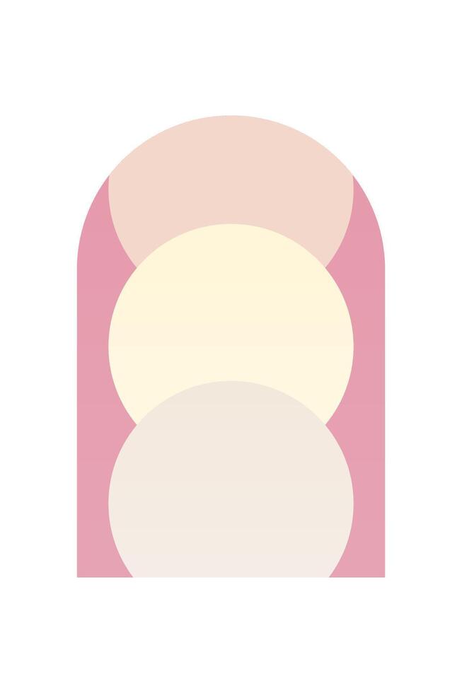 Flat abstract geometric shape art background vector