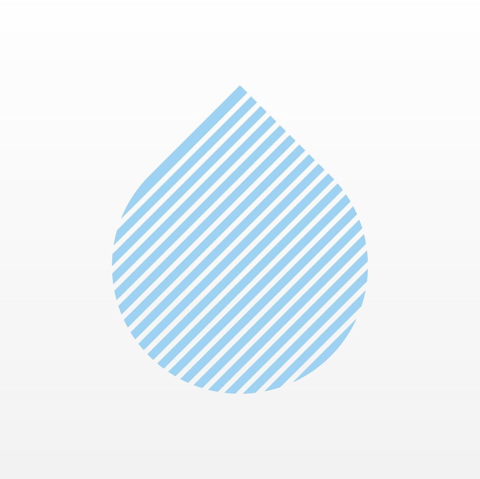 Flat water drop illustration background vector