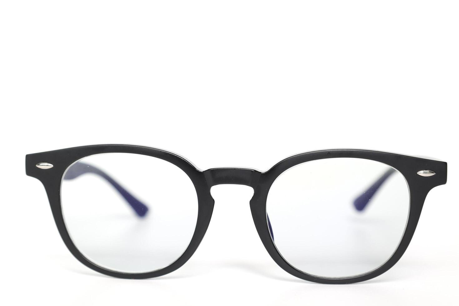 Glasses on white background, eyeglasses on white background photo