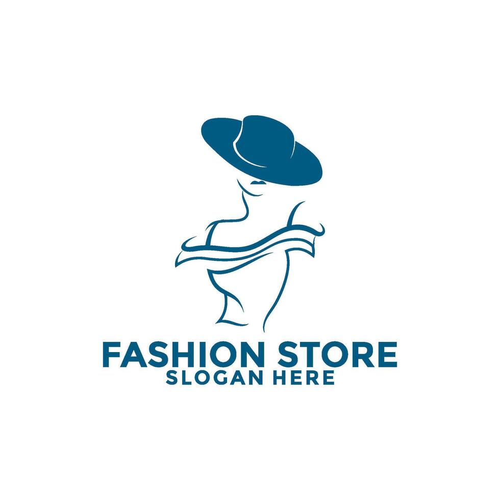 women dress beauty fashion shop logo vector, Fashion Store logo design template vector