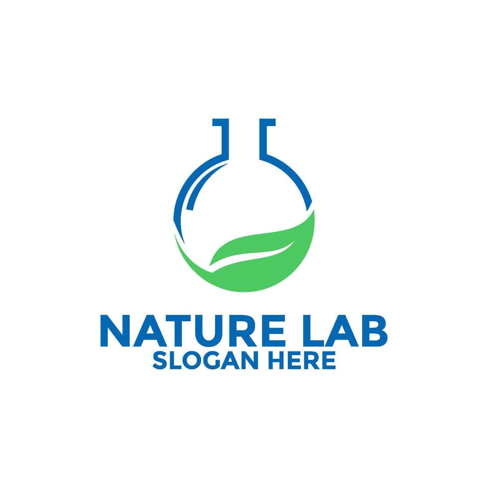 laboratorio logo diseño ,naturaleza laboratorio logo diseños vector, Ciencias logo vector modelo