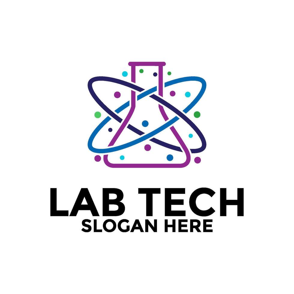 Lab logo design ,Laboratory logo designs vector, Science Logo vector template