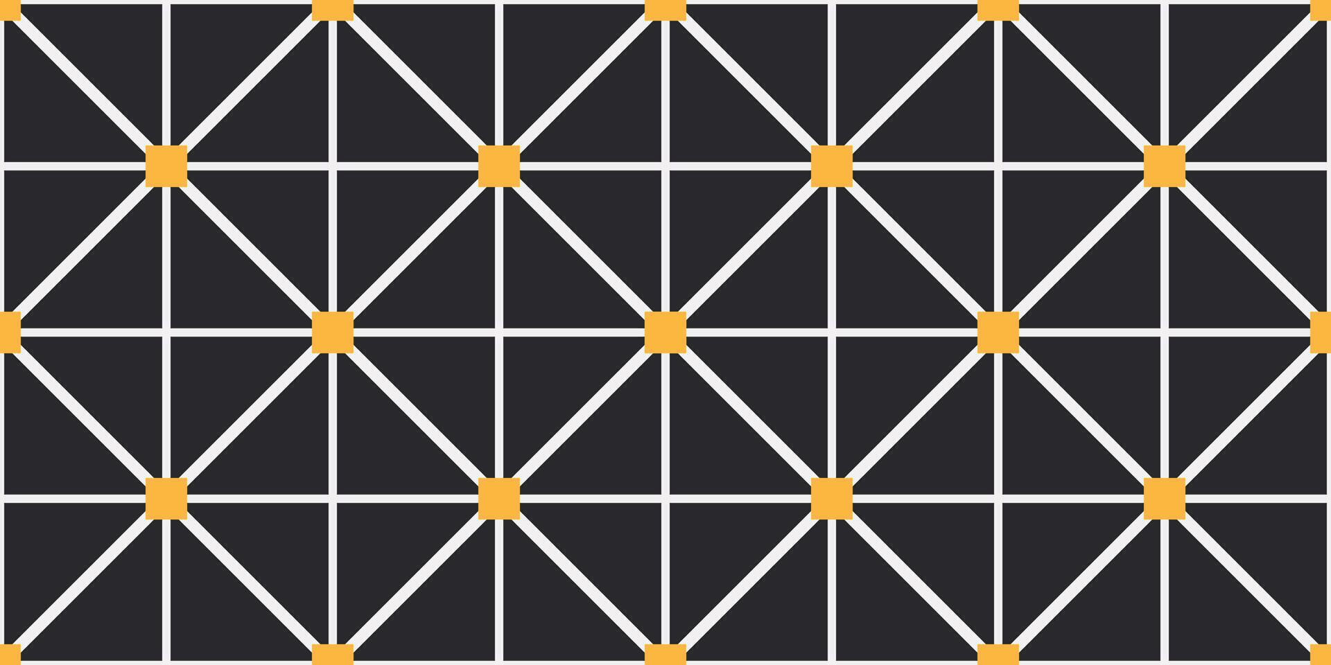 Geometric shapes and lines form a seamless pattern with a black background. Vector. vector