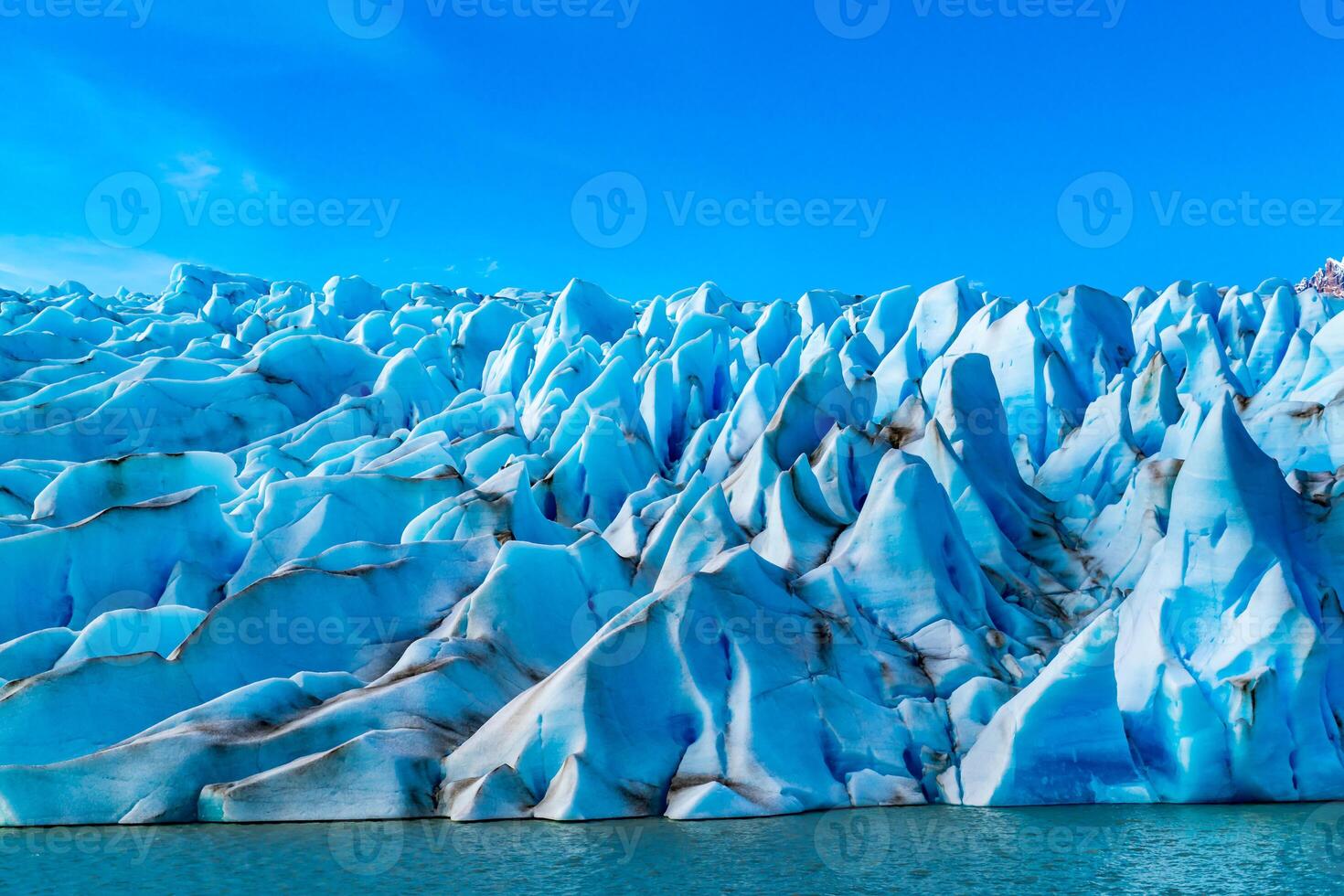 modelo formar por el hielo de glaciar gris a torres del paine nacional parque en Chile foto