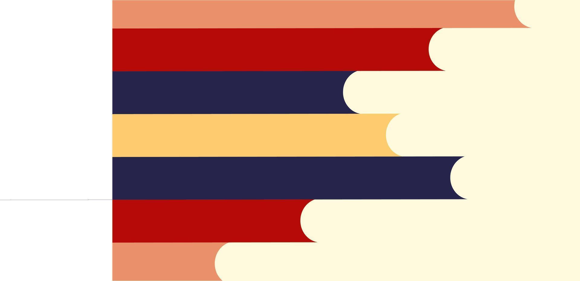 horizontal red, yellow, and blue stripe in the middle. The stripe is centered on the background and is equal in width. vector