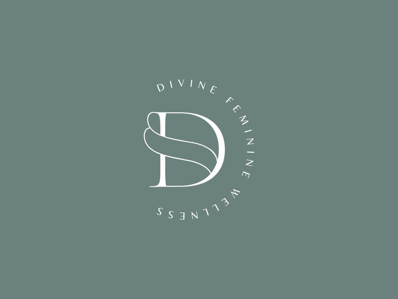 Multiple values Clean and Minimal Logo Template with Initial and Wordmark for Spa, cosmetic, and beauty business vector