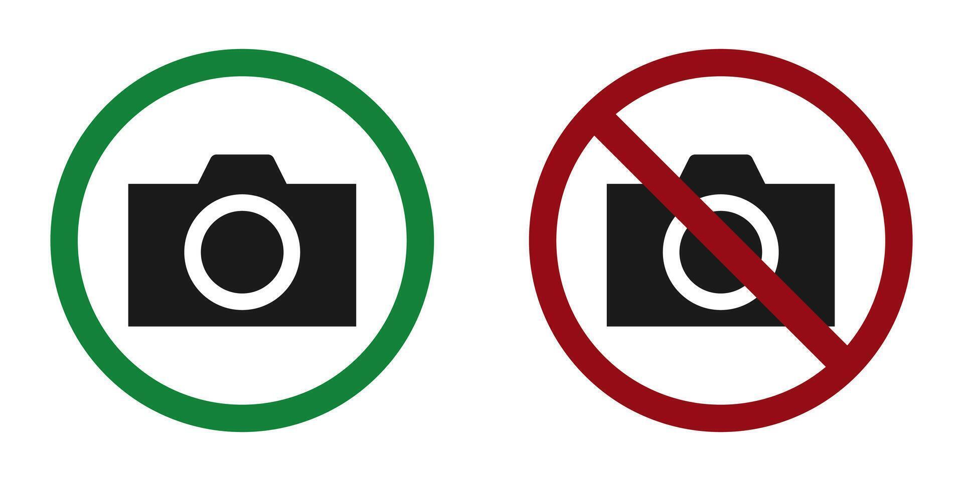 foto prohibición prohibir icono. no permitido a cuento fotos vector