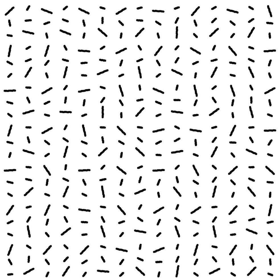 Scattered small dash pattern. Seamless black sprinkle vector background. Abstract repeat fashion print with linear brush stroke design. Minimalist short slash hand drawn endless modern wallpaper.