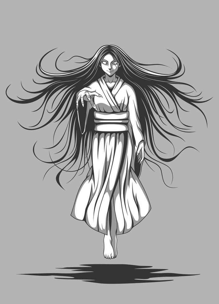 Ghost Woman Vector Art, Icons, and Graphics for Free Download