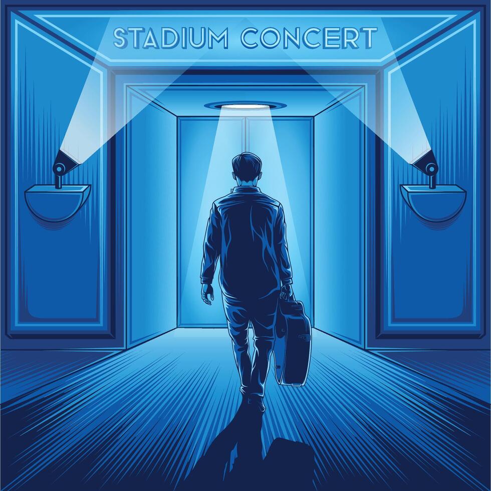 Go to the concert illustration vector