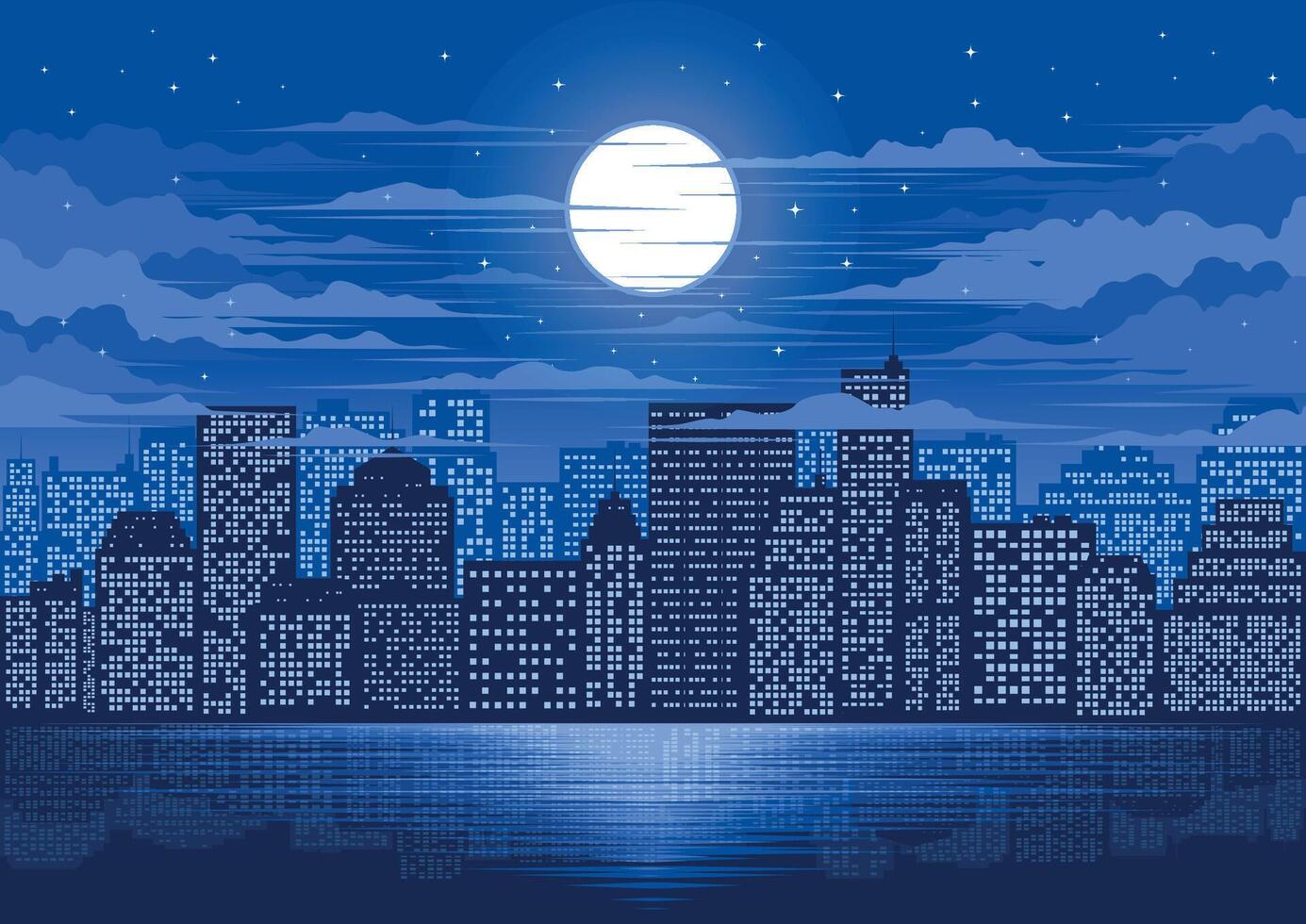 City of light illustration vector