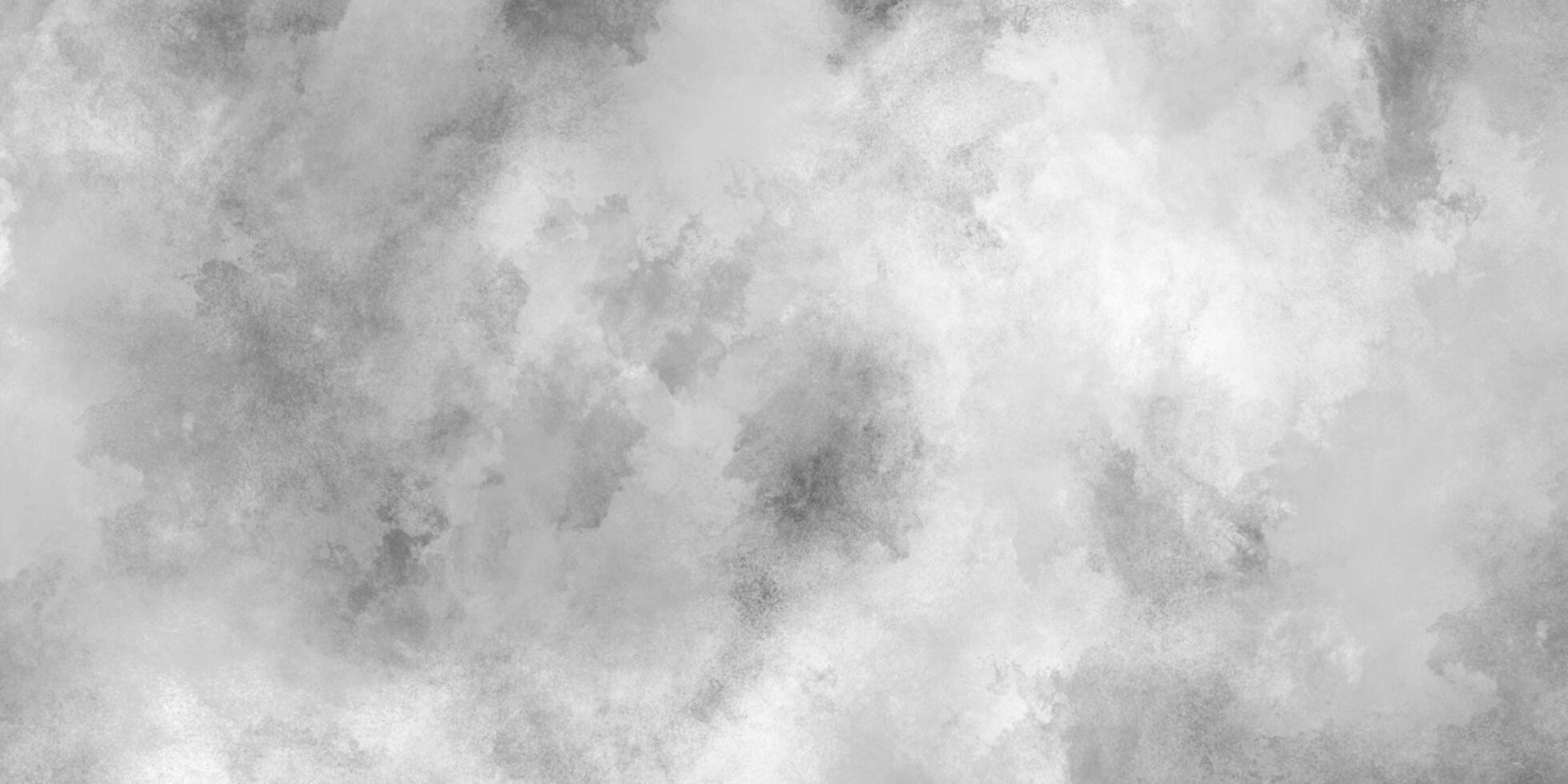 Beautiful blurry abstract black and white texture background with smoke, Abstract grunge white or grey watercolor painting background, Concrete old and grainy wall white color grunge texture. photo