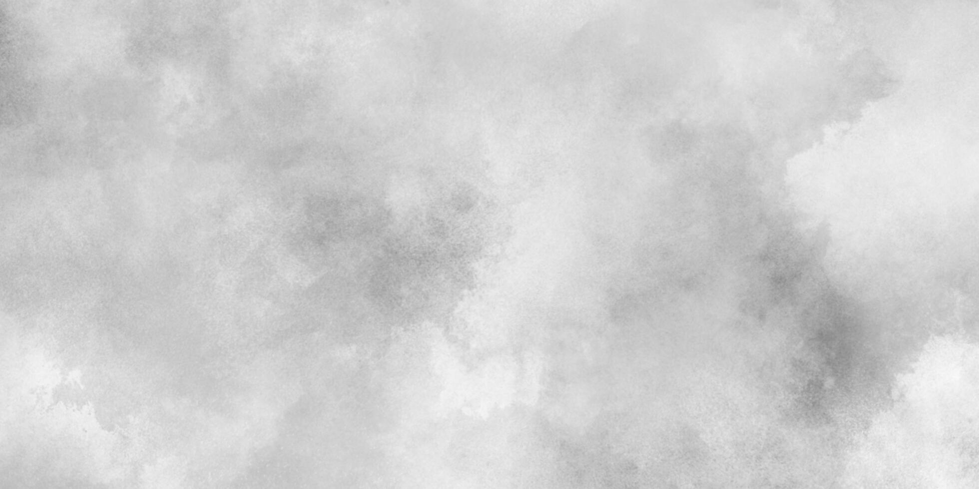 White cloudy sky or cloudscape or fogg, black and white gradient watercolor background, Concrete Art Rough Stylized cloudy white paper texture, Grunge clouds or smog texture with stains. photo