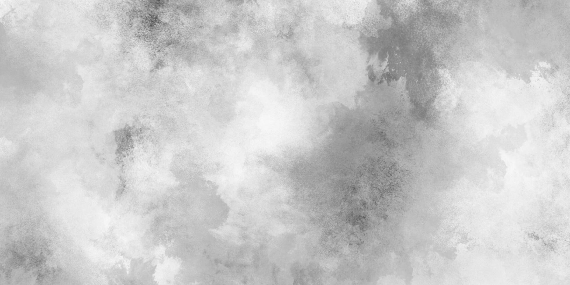 Beautiful blurry abstract black and white texture background with smoke, Abstract grunge white or grey watercolor painting background, Concrete old and grainy wall white color grunge texture. photo