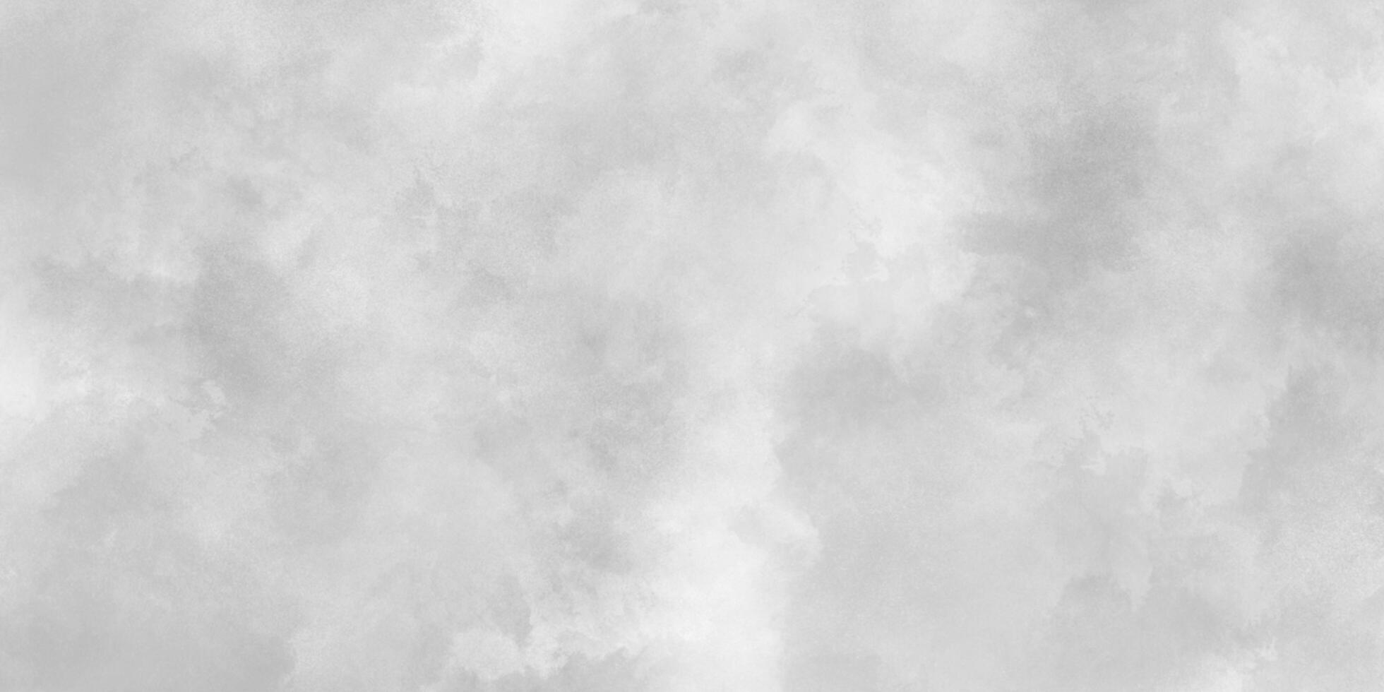 White cloudy sky or cloudscape or fogg, black and white gradient watercolor background, Concrete Art Rough Stylized cloudy white paper texture, Grunge clouds or smog texture with stains. photo