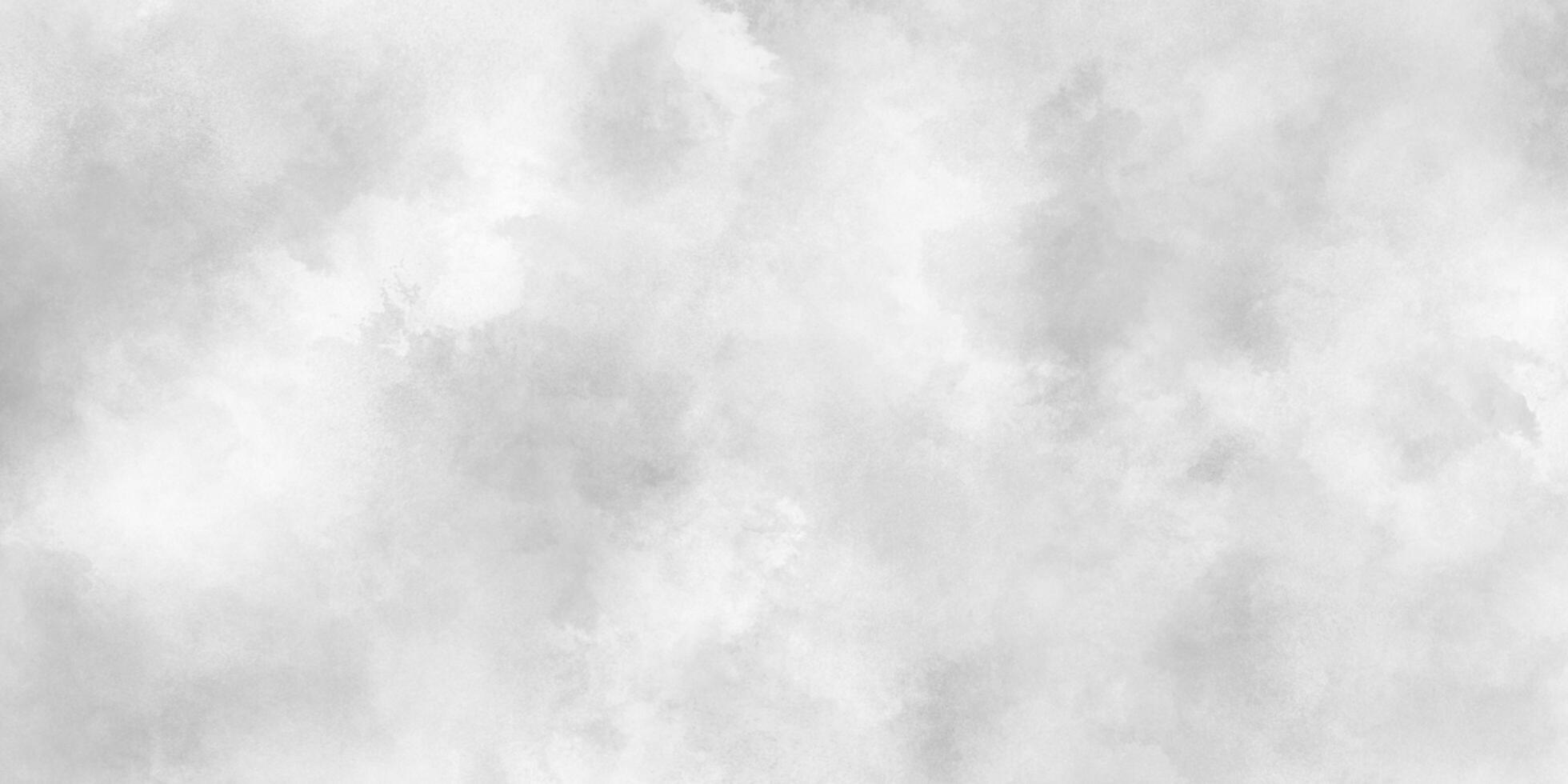 White cloudy sky or cloudscape or fogg, black and white gradient watercolor background, Concrete Art Rough Stylized cloudy white paper texture, Grunge clouds or smog texture with stains. photo