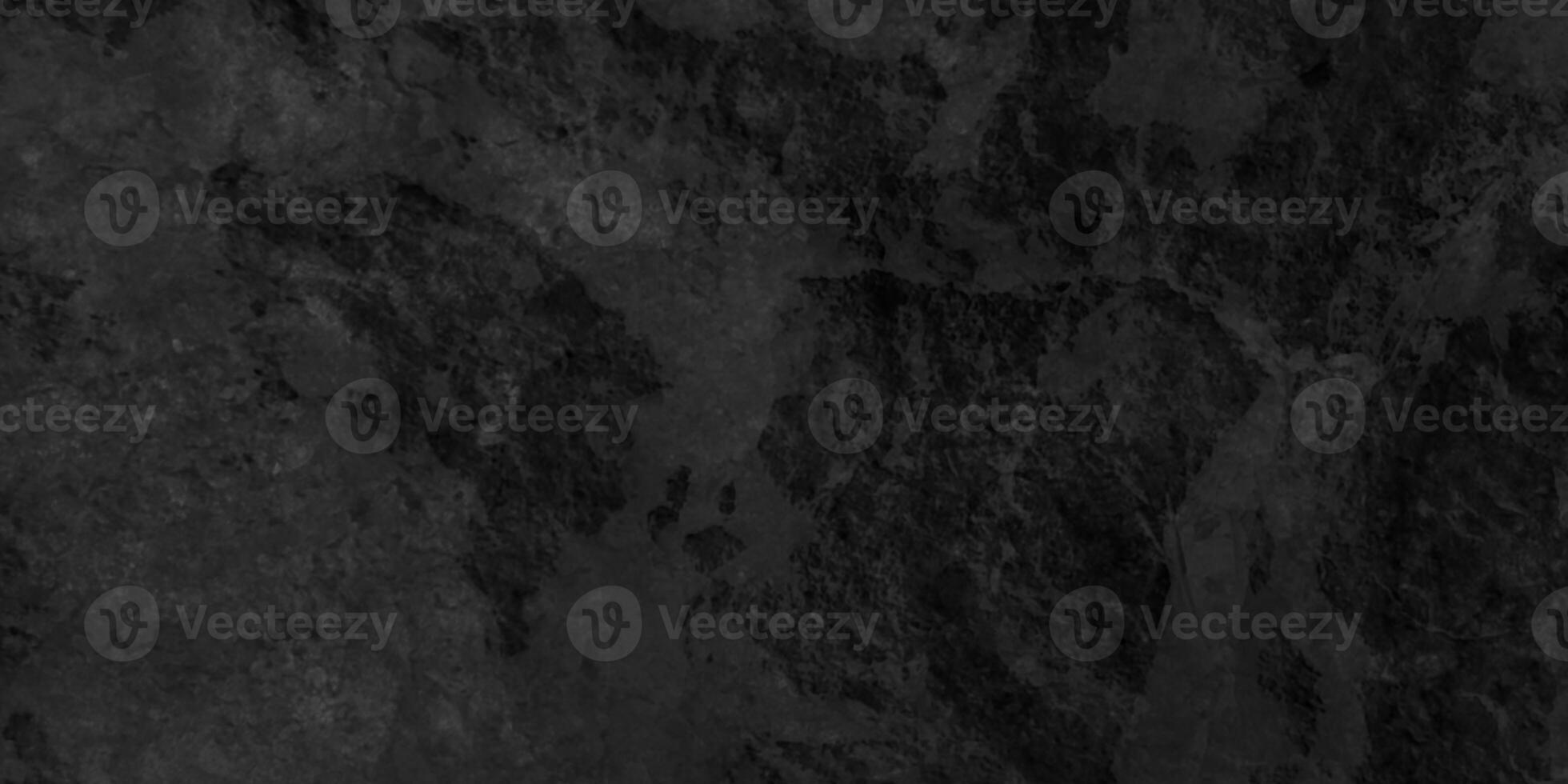 cemento o pared o granito o Roca piso antiguo negro Clásico afligido grunge textura, negro textura antecedentes con hormigón textura diseño, áspero manchado cemento textura, negro vector antecedentes. foto