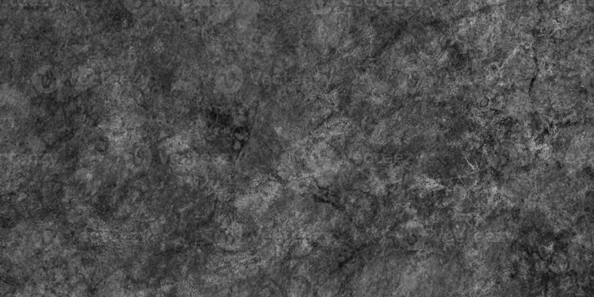 Seamless polished dark concrete floor or old grunge texture, old vintage charcoal black chalkboard or blackboard, Dark wallpaper grunge texture copy space, Texture of a grungy black concrete. photo