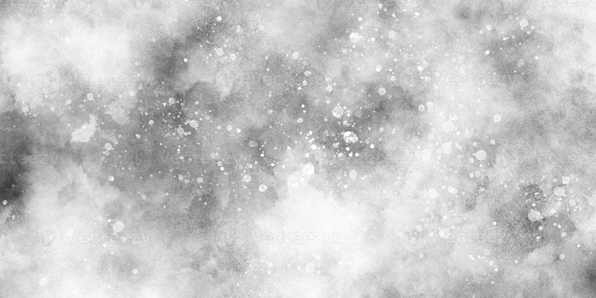 snow falling in the snow in the winter morning, sunshine or sparkling lights and glittering glow winter morning of snow falling background, abstract bokeh glitter background on blurred white. photo