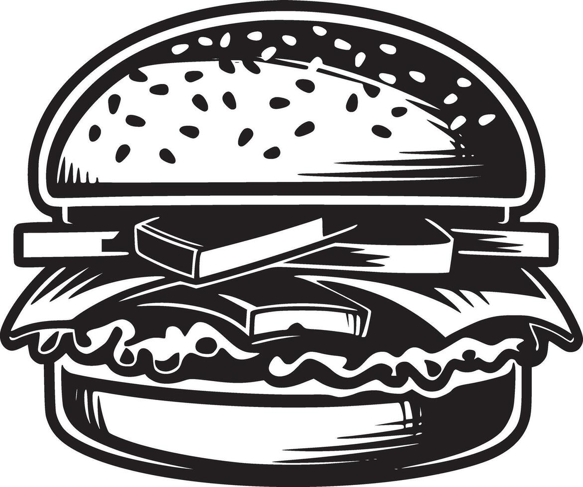 Burger vector black and white