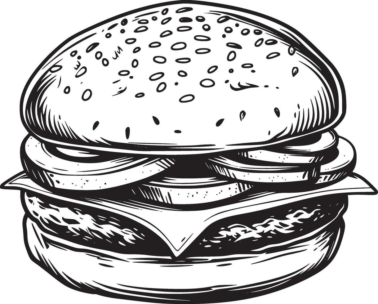 Burger vector black and white