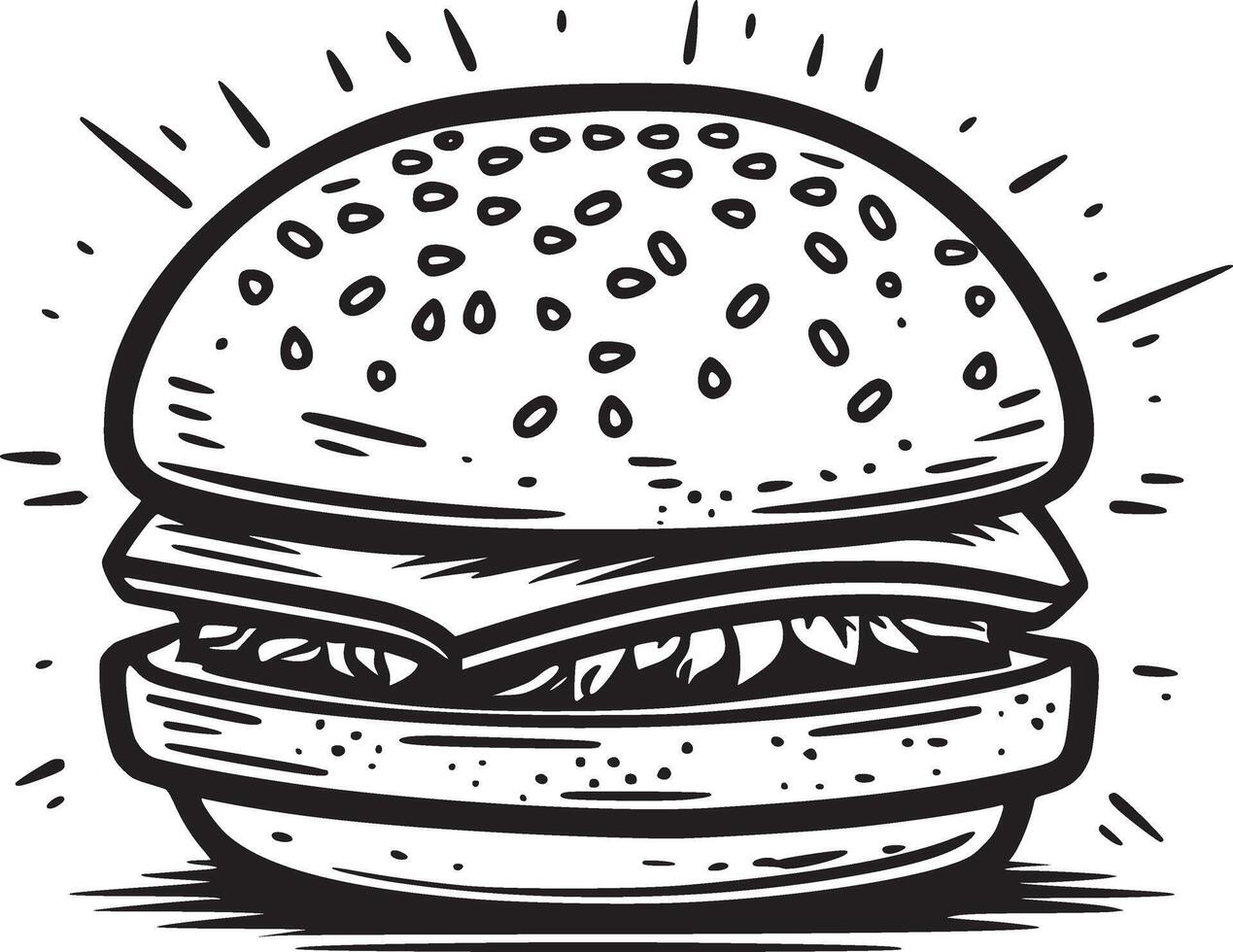 Burger vector black and white