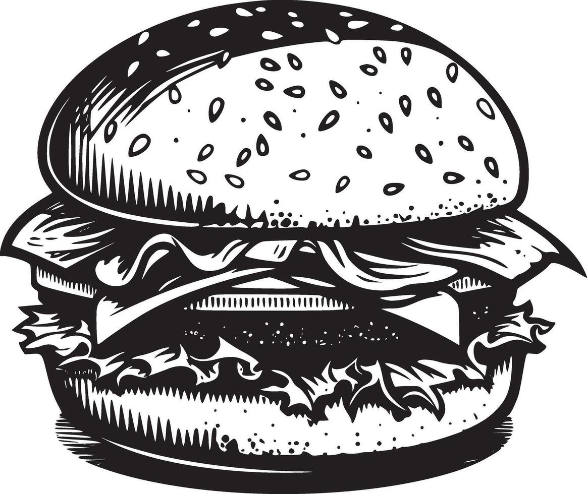 Burger vector black and white