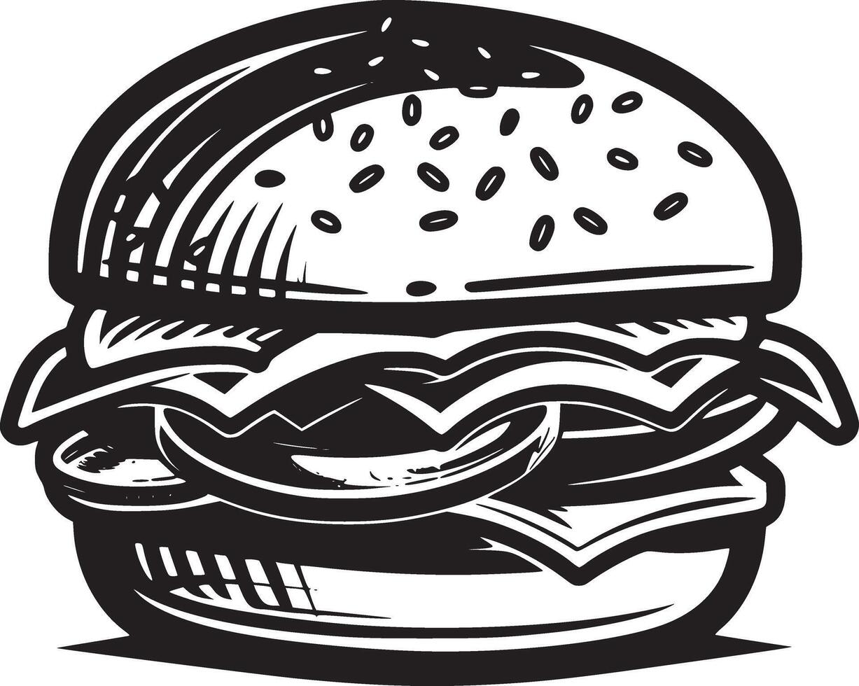 Burger vector black and white