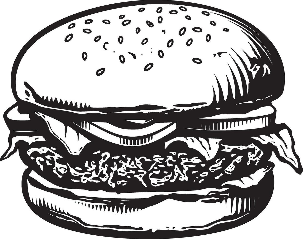 Burger vector black and white