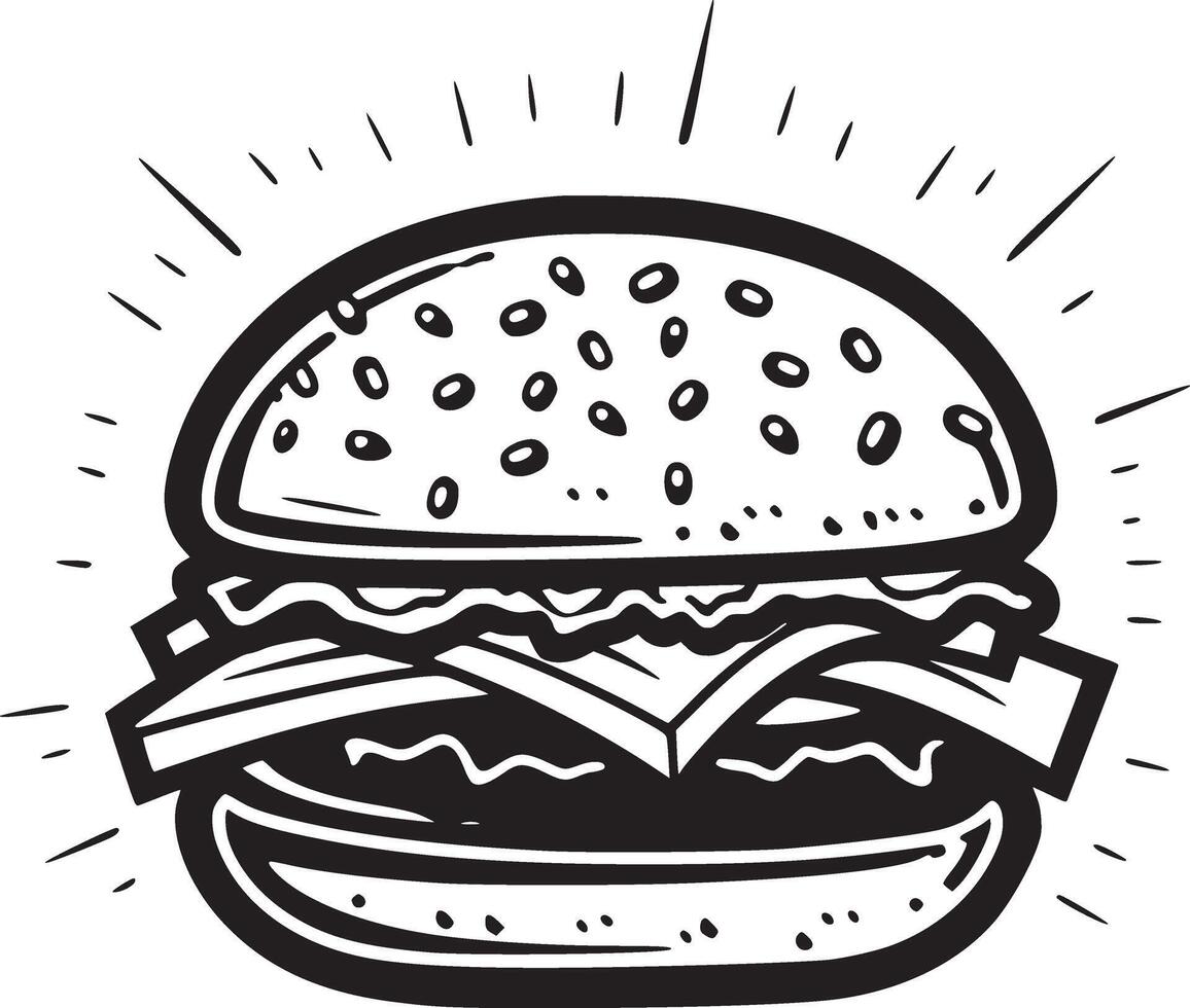 Burger vector black and white