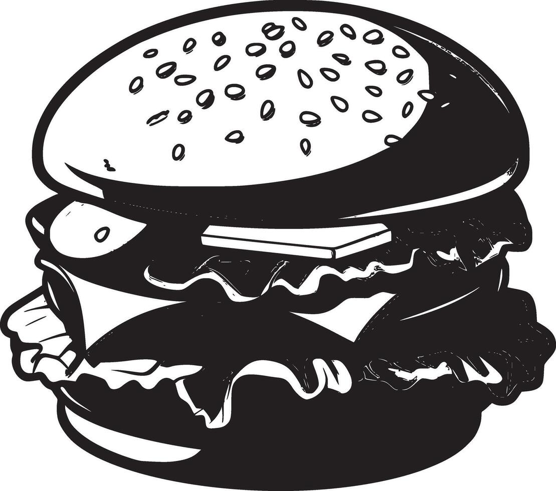 Burger vector black and white