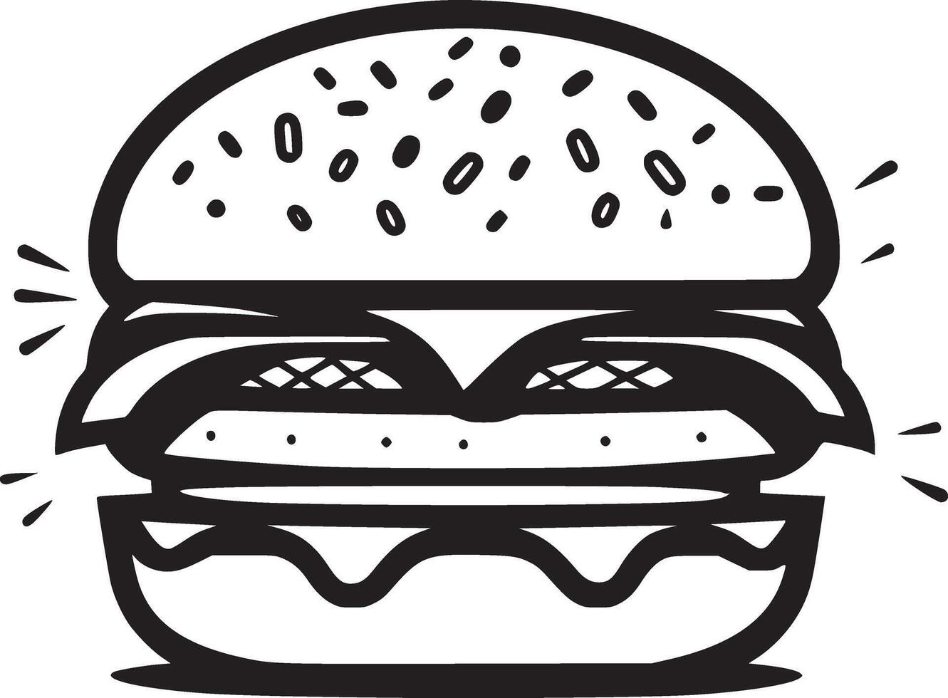 Burger vector black and white