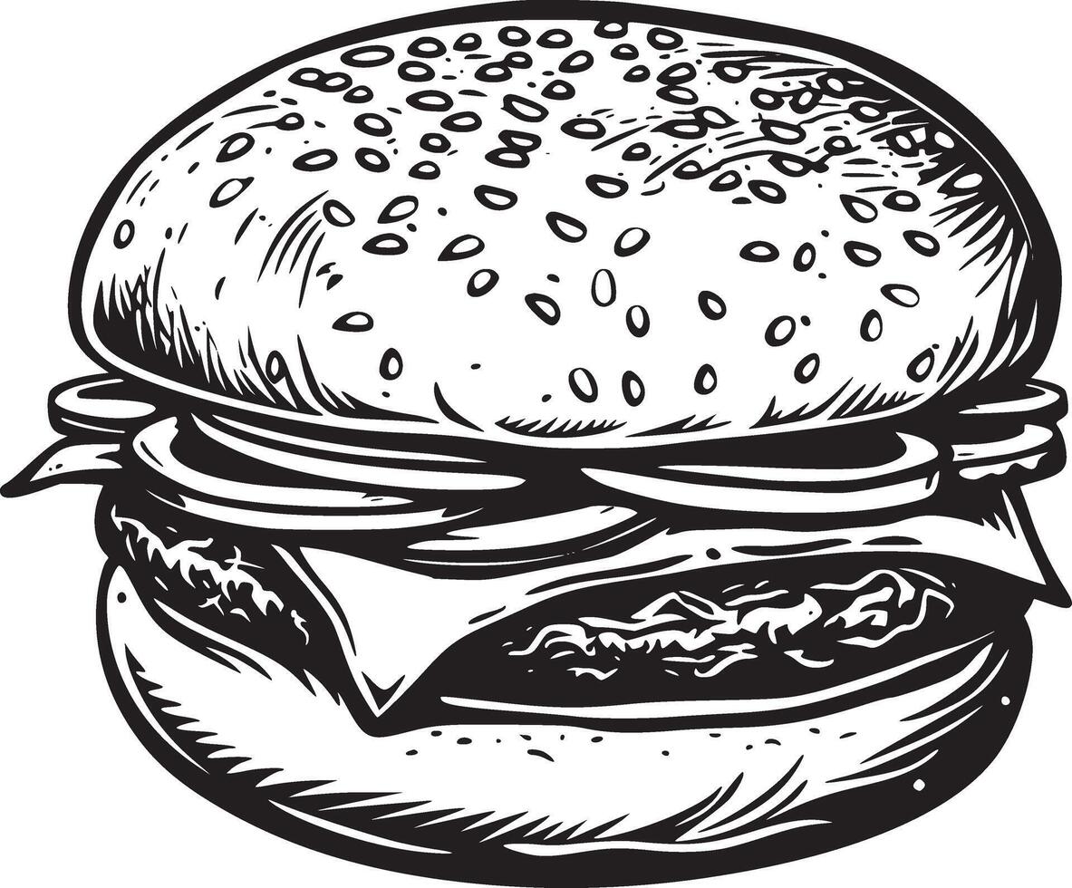 Burger vector black and white