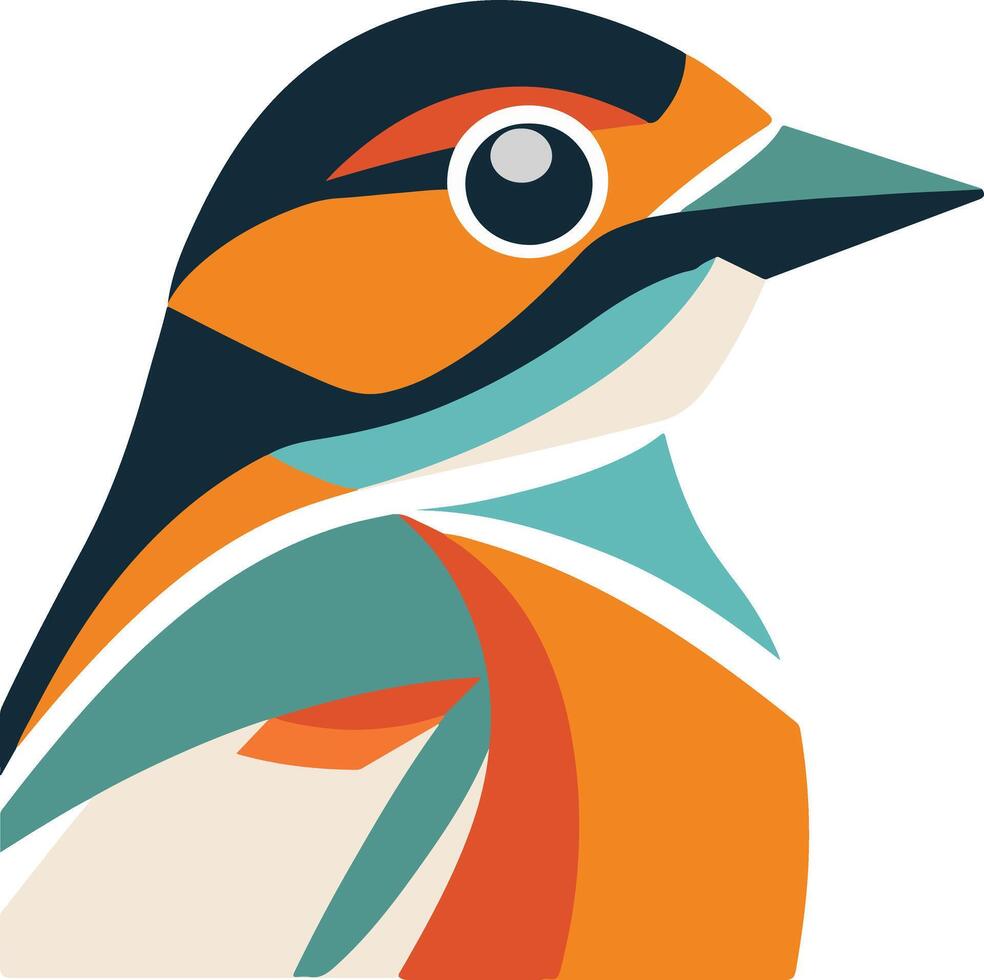 un aves ojo ver de un cámara en un plano diseño logo vector