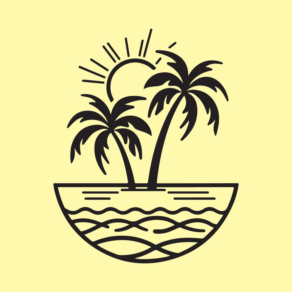 Beach Logo Vector Art, Icons, and Graphics
