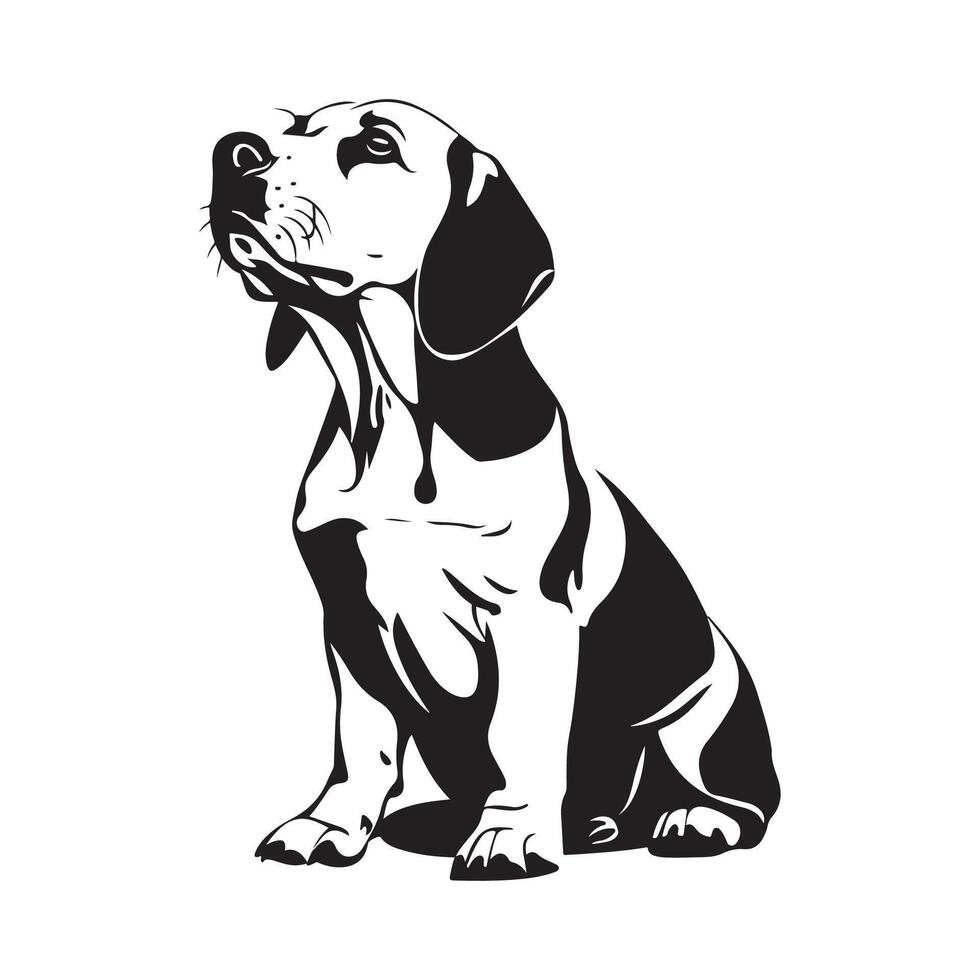 Beagle Dog Vector Illustration Vector  Images